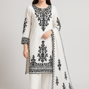 Luxury Embroidered 3-Piece STUFF: Best Export Quality Airjet Lawn